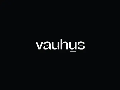 Vauhus Logomark Exploration branding design editorial design layout layout design logo lowercase sans serif sans serif font type typography wordmark