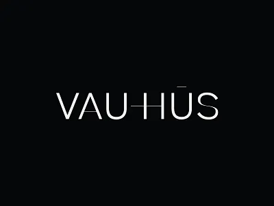 Vauhus Logomark Exploration branding contrast custom type layout design logo sans serif type type design typography uppercase