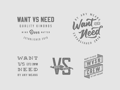 Want VS Need Artwork apparel artwork brand design graphics jiu jitsu jiujitsu lifestyle logos type