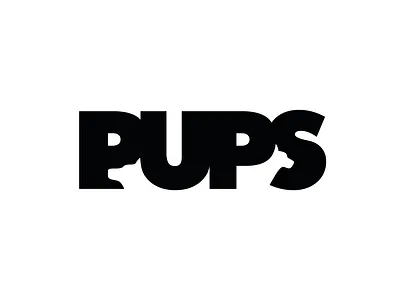 PUPS brand identity branding branding design design font graphic design icon logo logo design logofolio logotype mark minimal minimal design minimal logo negative space negative space logo portfolio typography vector