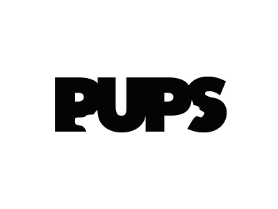 PUPS brand identity branding branding design design font graphic design icon logo logo design logofolio logotype mark minimal minimal design minimal logo negative space negative space logo portfolio typography vector