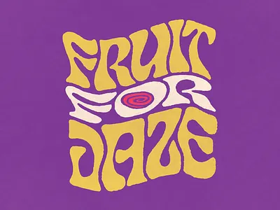 Fruit for Daze brand and identity branding design hand drawn hand lettering icon illustration logo typography vector