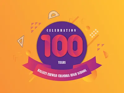 100 Years Celebration Monogram logo