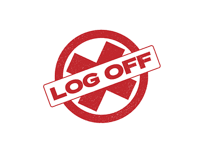 Log Off vector