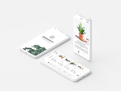 Plantatree iOS App Design adobexd app branding clean design fresh ios logo mobile mockup mockup design modern photoshop plants ui uidesign user experience design user interface design uxdesign web