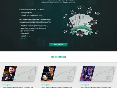 Landing page design chips design landing page landing page design landingpage page design poker poker chips ui ux web web design webdesign website