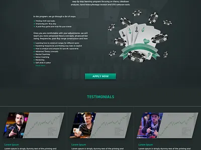 Landing page design business design landing design landing page landing page design landingpage modern poker poker card poker chips web web design webdesign website
