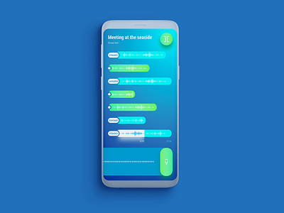 Alien voice chat alien app chat design recording ui voice voice chat