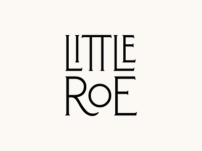 Little Roe design logo logotype minimal modern simple wordmark