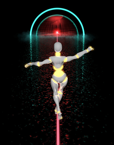 XI - Justice 3d card cinema4d justice portal surrealism tarot venus
