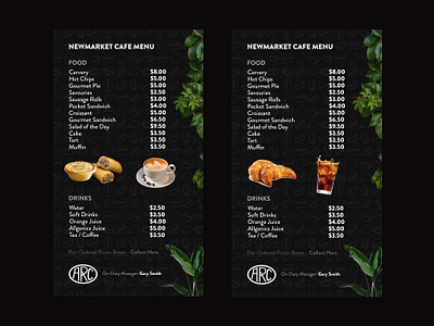 Digital Display Cafe Menu Design cafe dark dark theme digital digital display digital menu food graphicdesign menu menu design menuboard restaurant