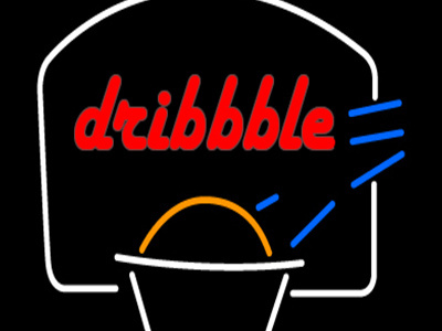 dribbble neon