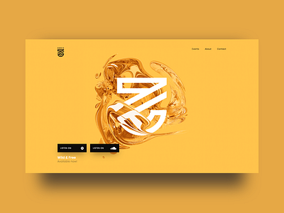🎼 Zenic - EDM Artist Website edm music music website musician ui ui design uidesign uidesigner uiux uiuxdesign uxdesign