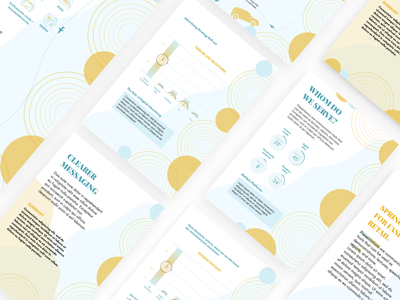 PDF Presentation Template by Srishti Matta on Dribbble