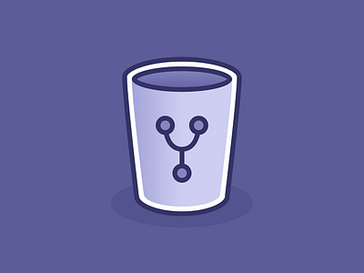 Code Bucket icon illustration vector