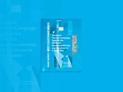 Trump Tweets–Fake News Whitepaper brochure design print trump whitepaper