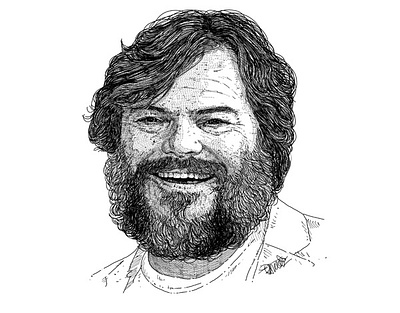 Jack Black actor art art portrait blackandwhite comedian commission commission open design digital portrait drawing art figure movie musician portrait portrait art portrait illustration portraits songwriter