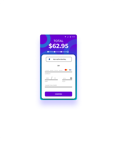 CheckOut - Payment Details app dailyui dailyui002 dailyuichallenge design illustrator typography uiux vector