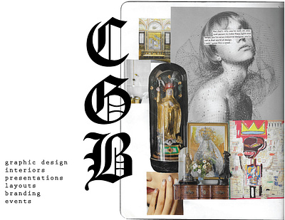 Claire Benarroch Portfolio collage design graphics los angeles portfolio typogaphy