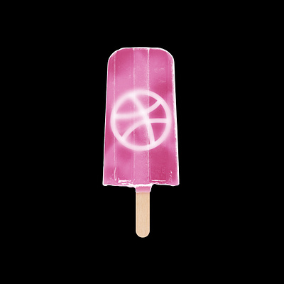 First Dribbble Popsicle app art design icon illustration item logo photoshop