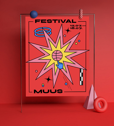 Muus festival design contemporary contemporaryart design graphic graphicdesign illustration illustrator printable printdesign typography