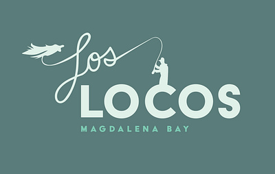 Los Locos fishing fly fishing logo marlin