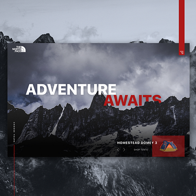North Face Homepage Design design monochrome moody northface simple ui webdesign webdevelopment