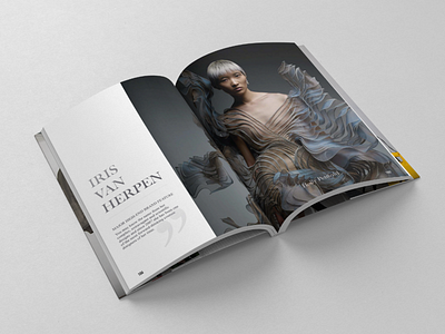 IRIS VAN HERPEN - EDITORIAL body text colour composition design editorial image layout picture type typography