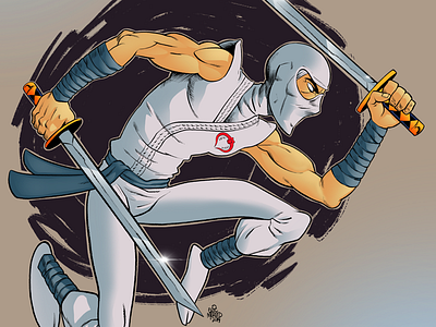 Storm Shadow-Colors apple pencil apple pencil art art artist cartoonist cobra comics draw drawing gi joe hasbro ipad artist ipad pro ninjas storm shadow swords toys