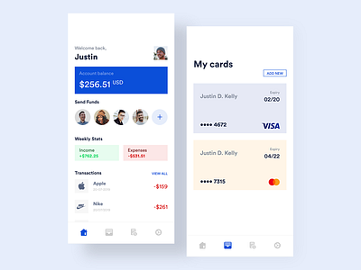 Money Management App adobe xd app design design financial financial app flat funds transfer minimal minimalism money money management money transfer photoshop tracking ui ux