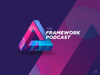 Framework Podcast Logo brand brand identity branding branding agency branding concept branding design design gradients illustration logo logos shape elements typography vector visual design