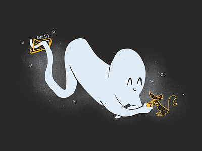 21 | Trap aughost character design ghost mid century retro trap vintage