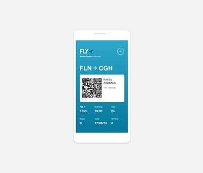 Daily UI 024 :: Boarding Pass dailyui design designer digital interface ui