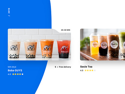 Boba delivery product card app application boba bubble tea card design ios product card shop store ui ui design userexperience ux