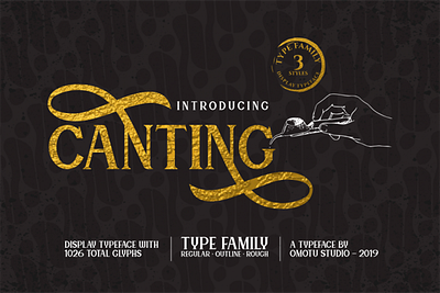 Canting Free Display Typeface design font free font free fonts freebie freebies typeface typefaces typogaphy typography