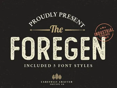 The Foregen - Free Vintage Font design font free font free fonts freebie freebies typeface typefaces typogaphy typography