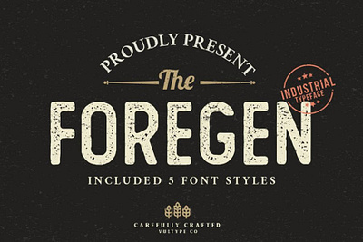 The Foregen - Free Vintage Font design font free font free fonts freebie freebies typeface typefaces typogaphy typography