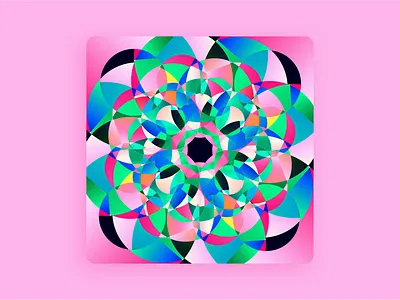 Poppy Pink Prism clean colorful illustraion light minimal modern pink prism prismatic psychadelic spectrum trippy