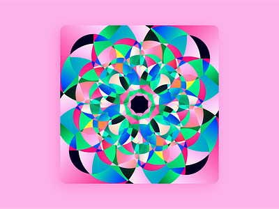 Poppy Pink Prism clean colorful illustraion light minimal modern pink prism prismatic psychadelic spectrum trippy