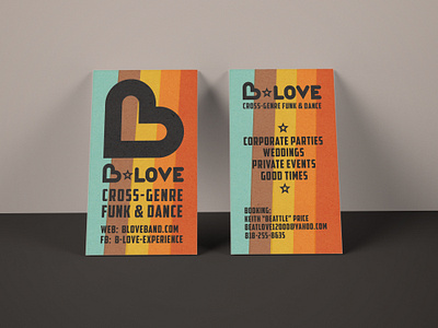 B Love Cards biz card brand identity branding business card business cards business cards design cards colorful handouts identity logo print typography vertical vintage