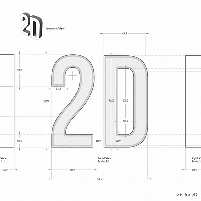 2 is for 2D 36daysoftype adobe alphabetdesign art design digitalart illustration