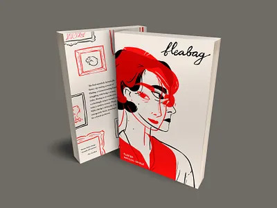 Fleabag Screenplay Cover Illustration and Design Concepts book cover design book design cover art cover design cover illustration hand drawn type handdrawn type handdrawnlettering