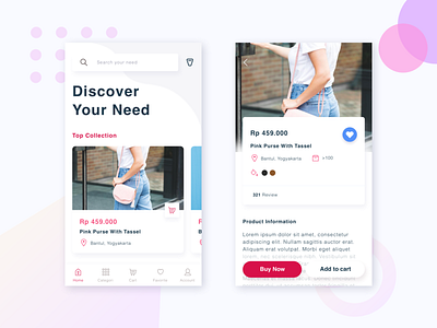shopping app mobile app design uidesign ux design