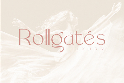 Rollgates Luxury Font branding design font templetes typography