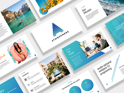 Atmosphere Powerpoint Template atmisphere blue gradients keynote keynote templates powerpoint template presentation presentation design