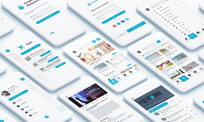 Online Course Mobile UI branding design ui ux