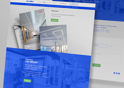 LED Group site design ui ux web design