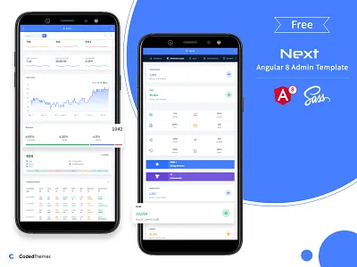Free Next Angular 8 Admin Template admin dashboard admin panel admin template admintemplates angular admin template angular dashboard angular8 branding dashboad design free free admin template sass ui ui ux design vector