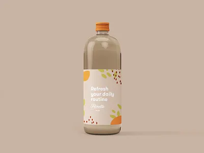 Florette Water Bottle bottle bottle design bottle label brand branding branding design design florette graphic design illustration labeldesign packaging shapes ui water