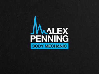 Logo Design for Alex Penning, Body Mechanic adobe branding fitness gym logo logo design personal trainer rebrand training typography